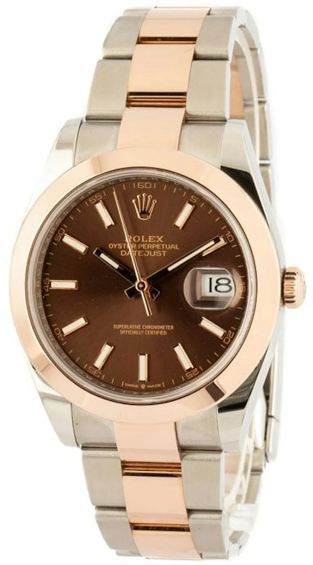 Rolex Datejust 41 126301 41mm Rose gold and Stainless steel Brown 4