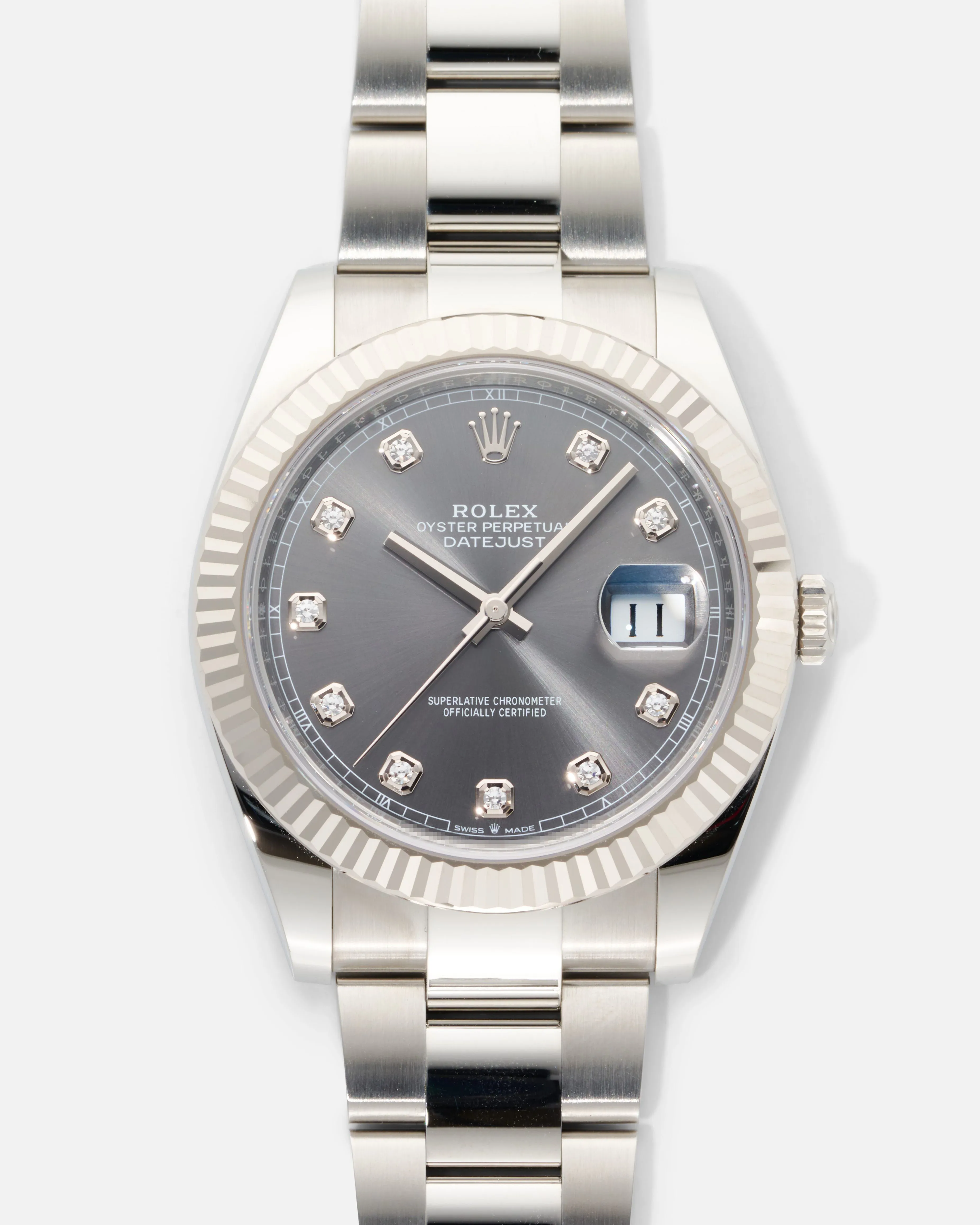 Rolex Datejust 41 126334-0006 41mm White gold and Oystersteel Gray