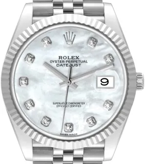 Rolex Datejust 41 126334 Stainless steel White