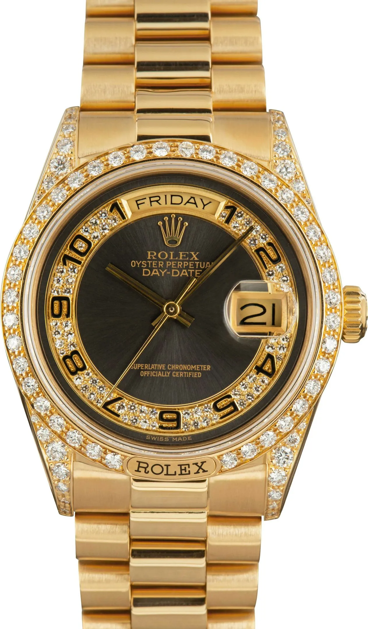 Rolex Day-Date 36 18138 36mm Yellow gold sun-brushed