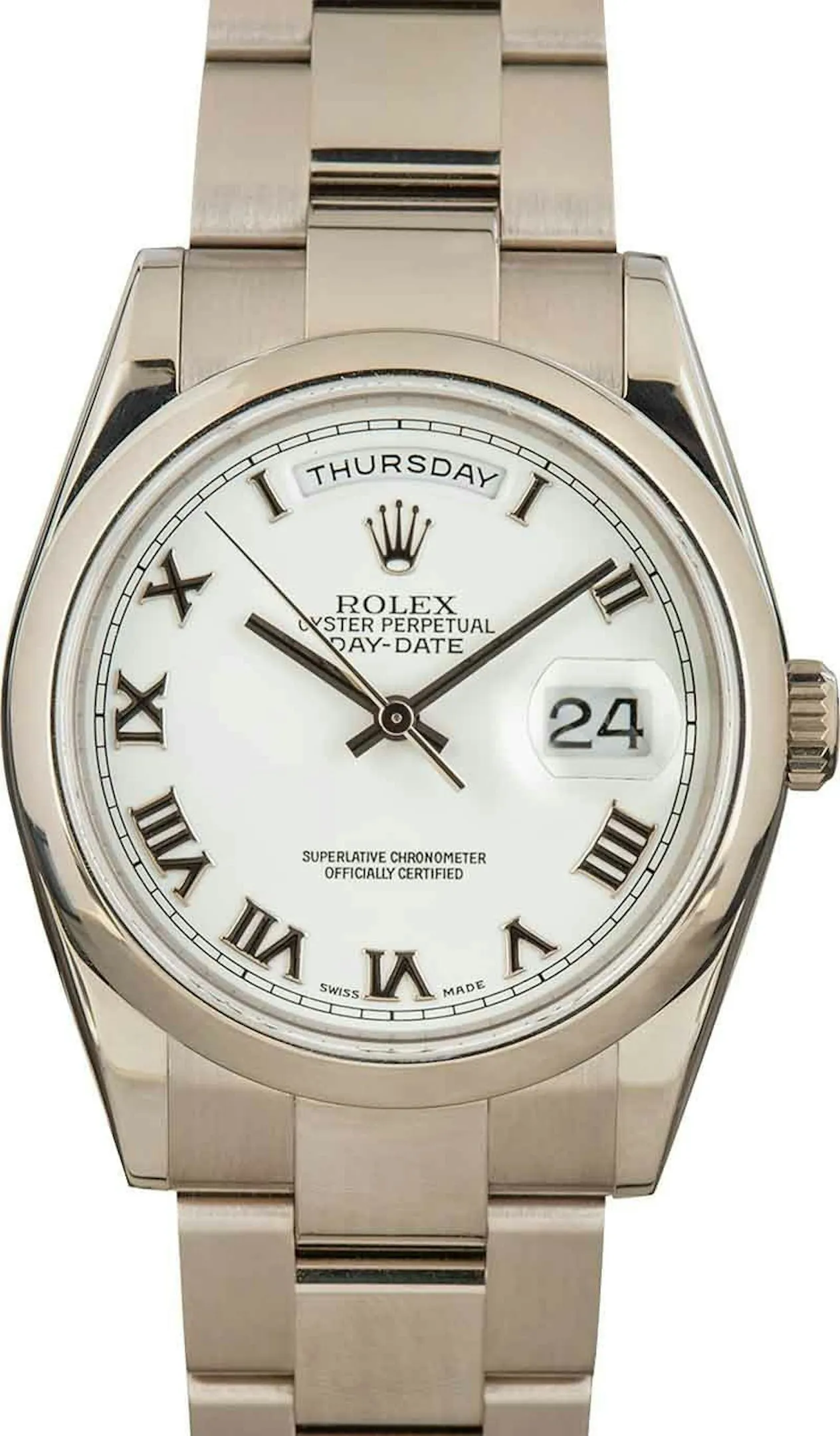 Rolex Day-Date 36 118209 36mm White gold White