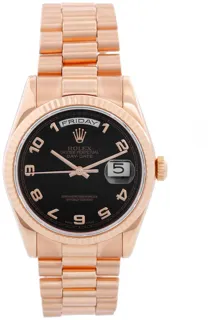 Rolex Day-Date 36 118235 Rose gold Black