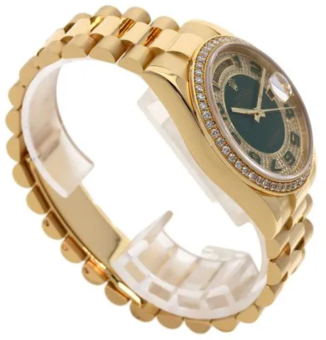 Rolex Day-Date 36 118348ZEA 36mm Yellow gold Green