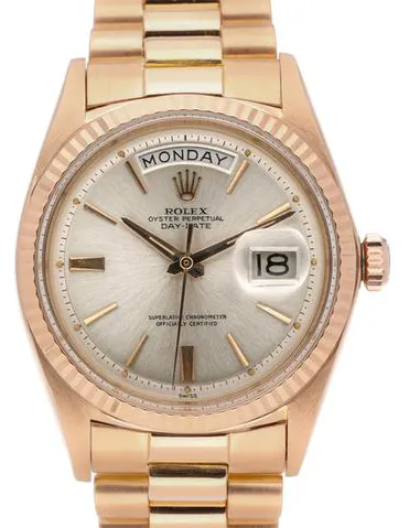 Rolex Day-Date 36 1803 36mm Rose gold Silver