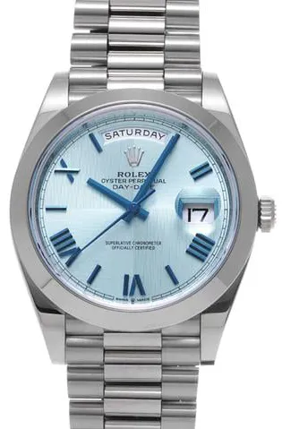 Rolex Day-Date 40 228206 40mm Platinum Blue