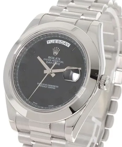 Rolex Day-Date II 218206 41mm Platinum Black 1