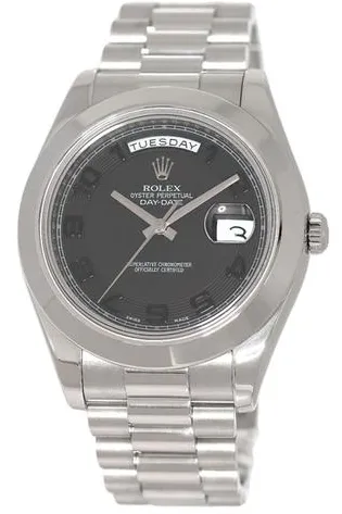 Rolex Day-Date II 218206 41mm Platinum Black 9