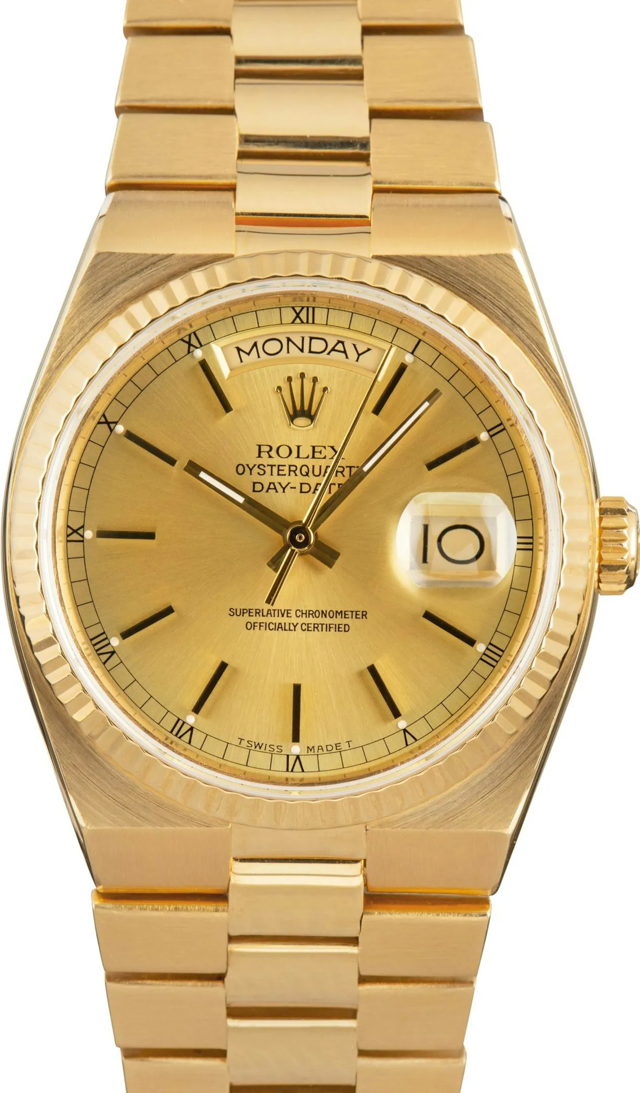 Rolex Day-Date Oysterquartz 19018 36mm Yellow gold