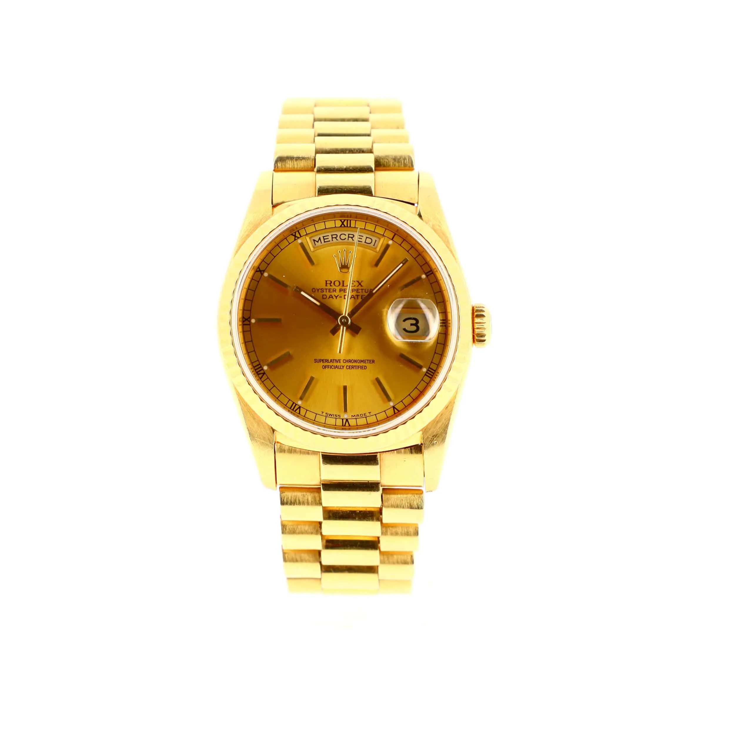 Rolex Day-Date 36 18238 36mm Yellow gold Champagne