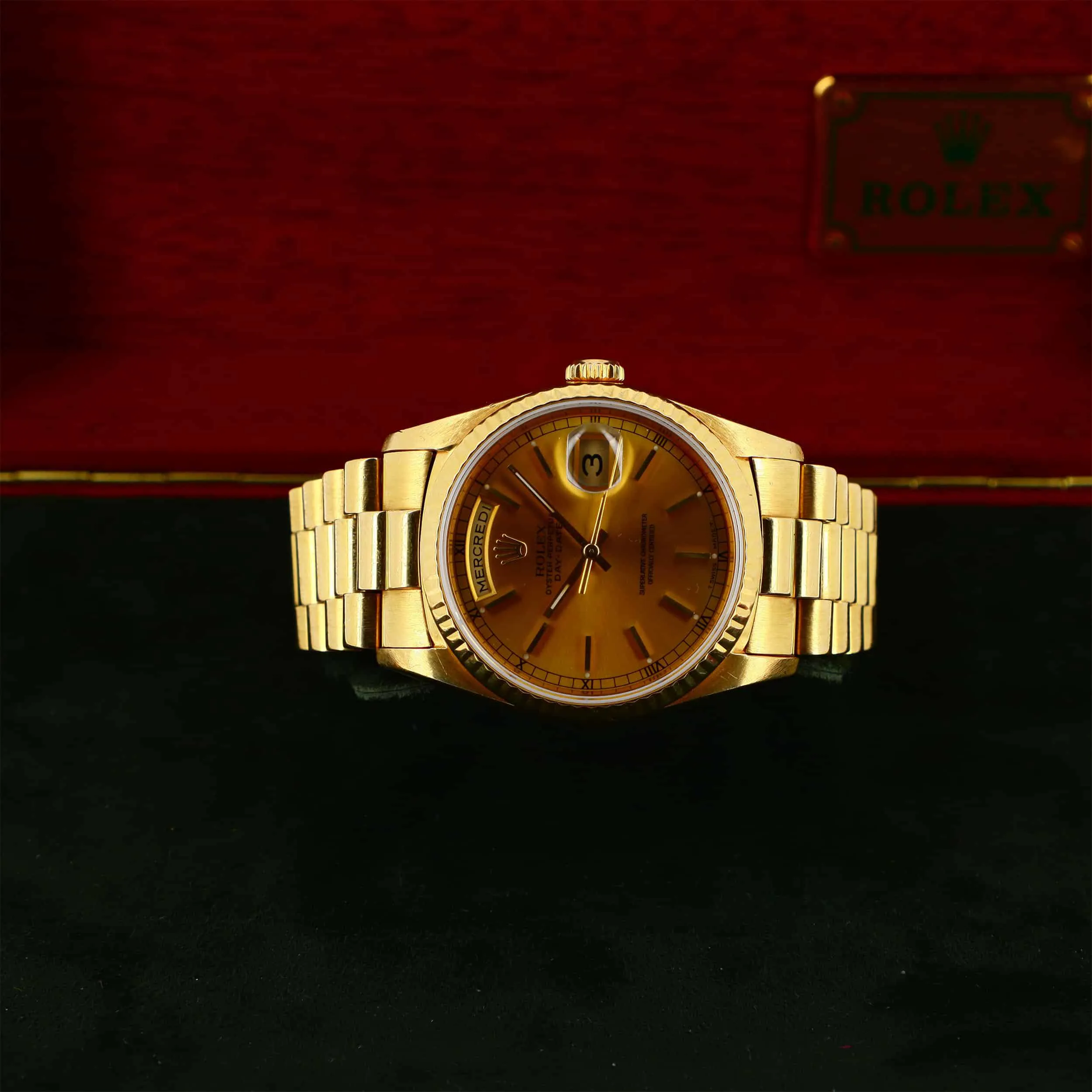 Rolex Day-Date 36 18238 36mm Yellow gold Champagne 2