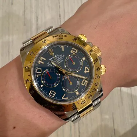 Rolex Daytona 116523 40mm Yellow gold and Stainless steel Blue