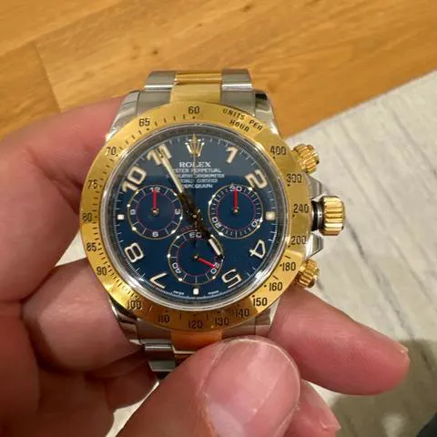 Rolex Daytona 116523 40mm Yellow gold and Stainless steel Blue 7