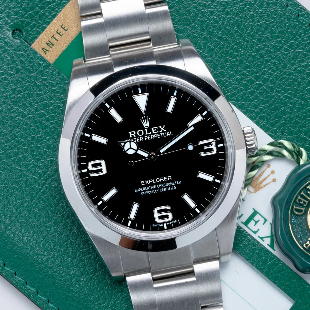 Rolex Explorer 214270-0003 39mm Stainless steel Black