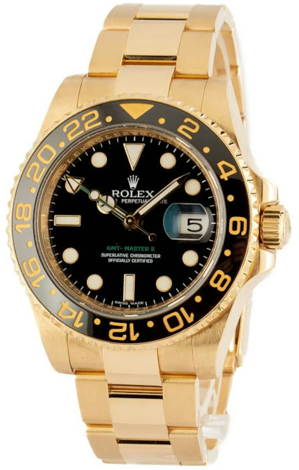 Rolex GMT-Master II 116718 40mm 18k yellow gold Black 4