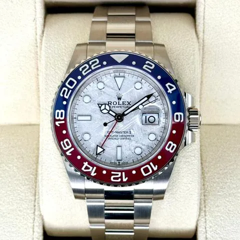 Rolex GMT-Master II 126719BLRO 40mm White gold Silver