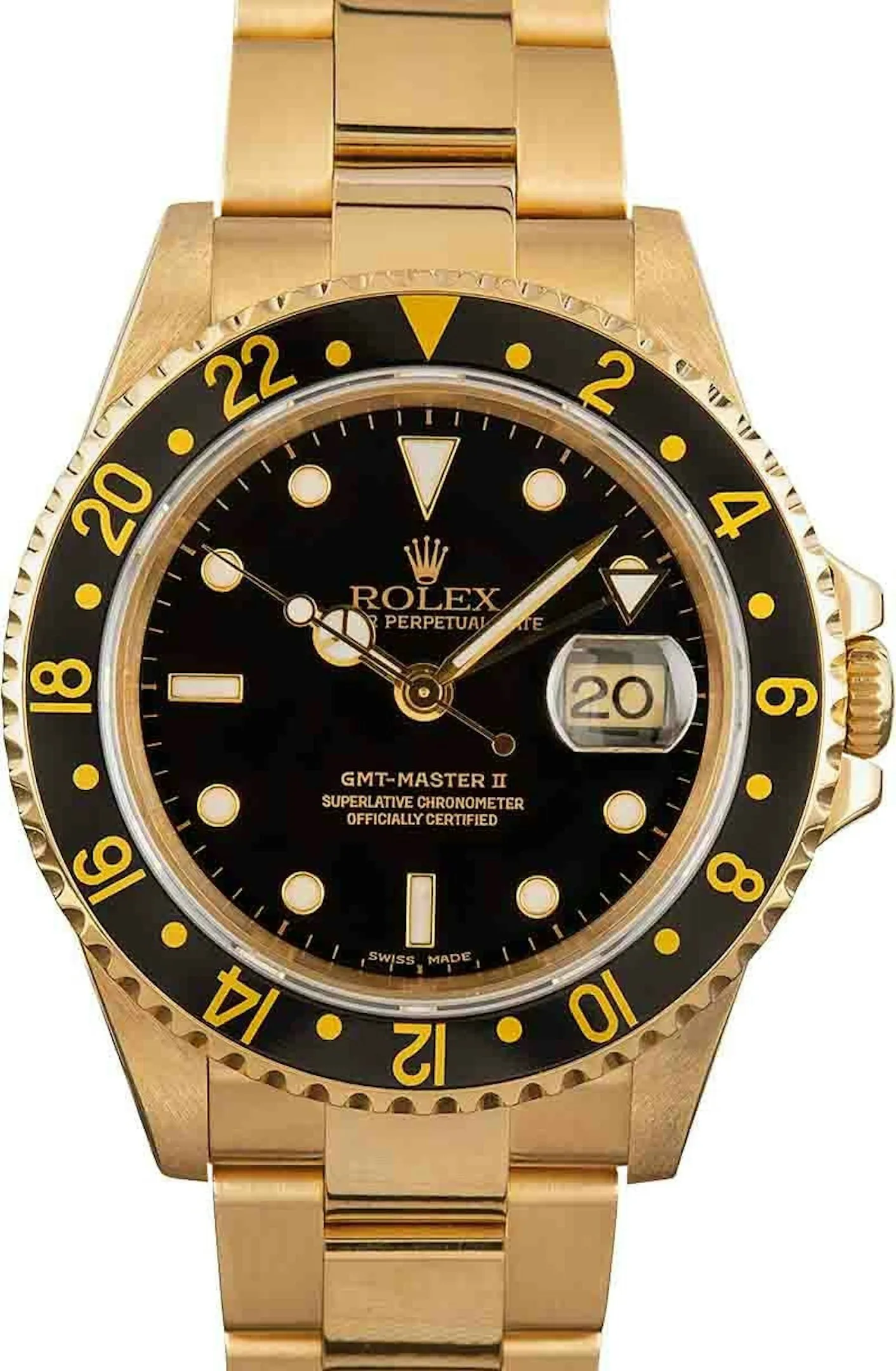 Rolex GMT-Master II 16718 40mm Yellow gold Black