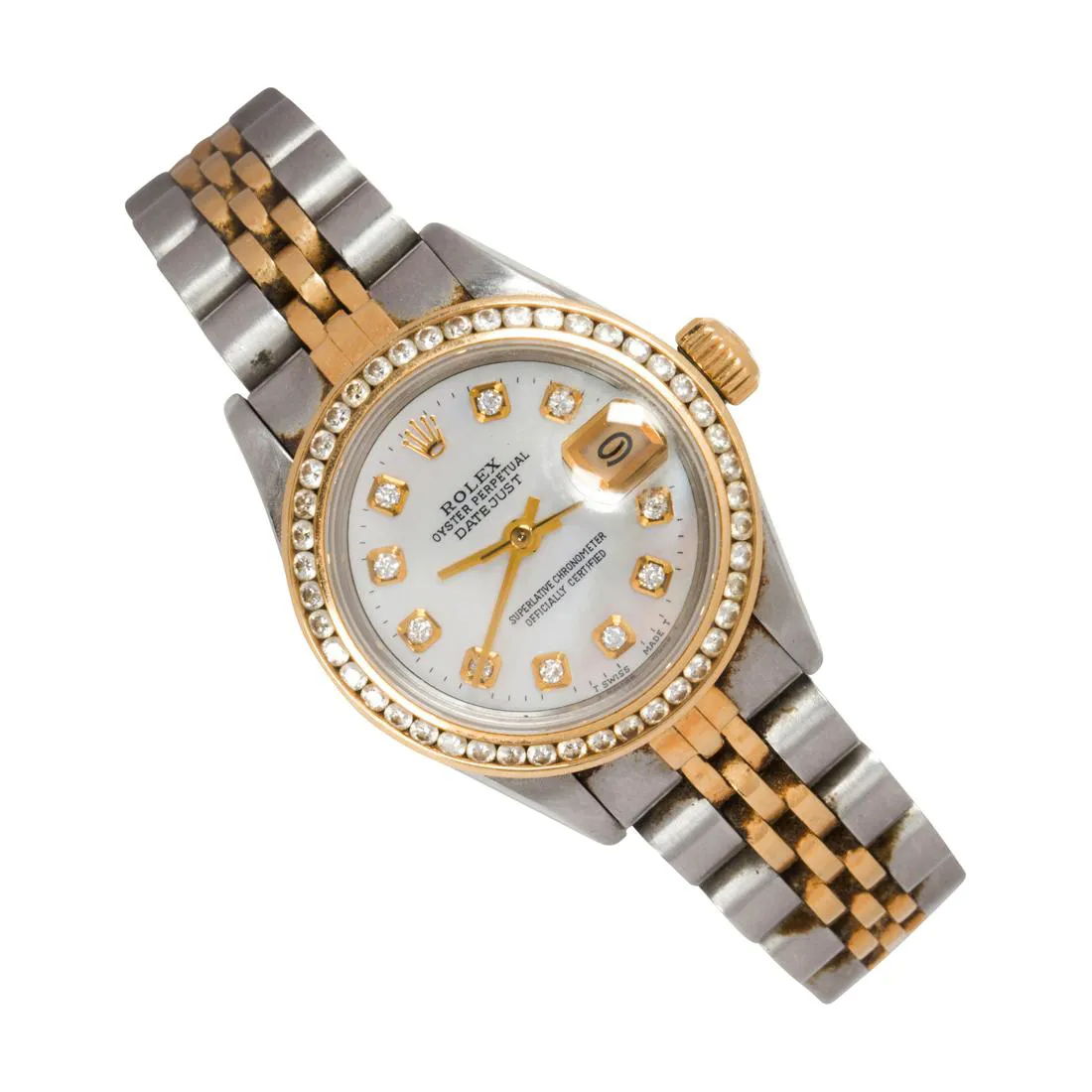 Rolex Lady-Datejust 69173 36mm Yellow gold and Stainless steel and Diamond Mother-of-pearl 1