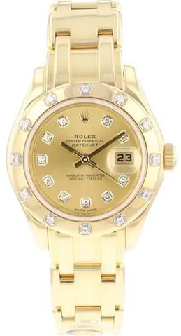 Rolex Lady-Datejust Pearlmaster 80318 29mm Yellow gold Gold