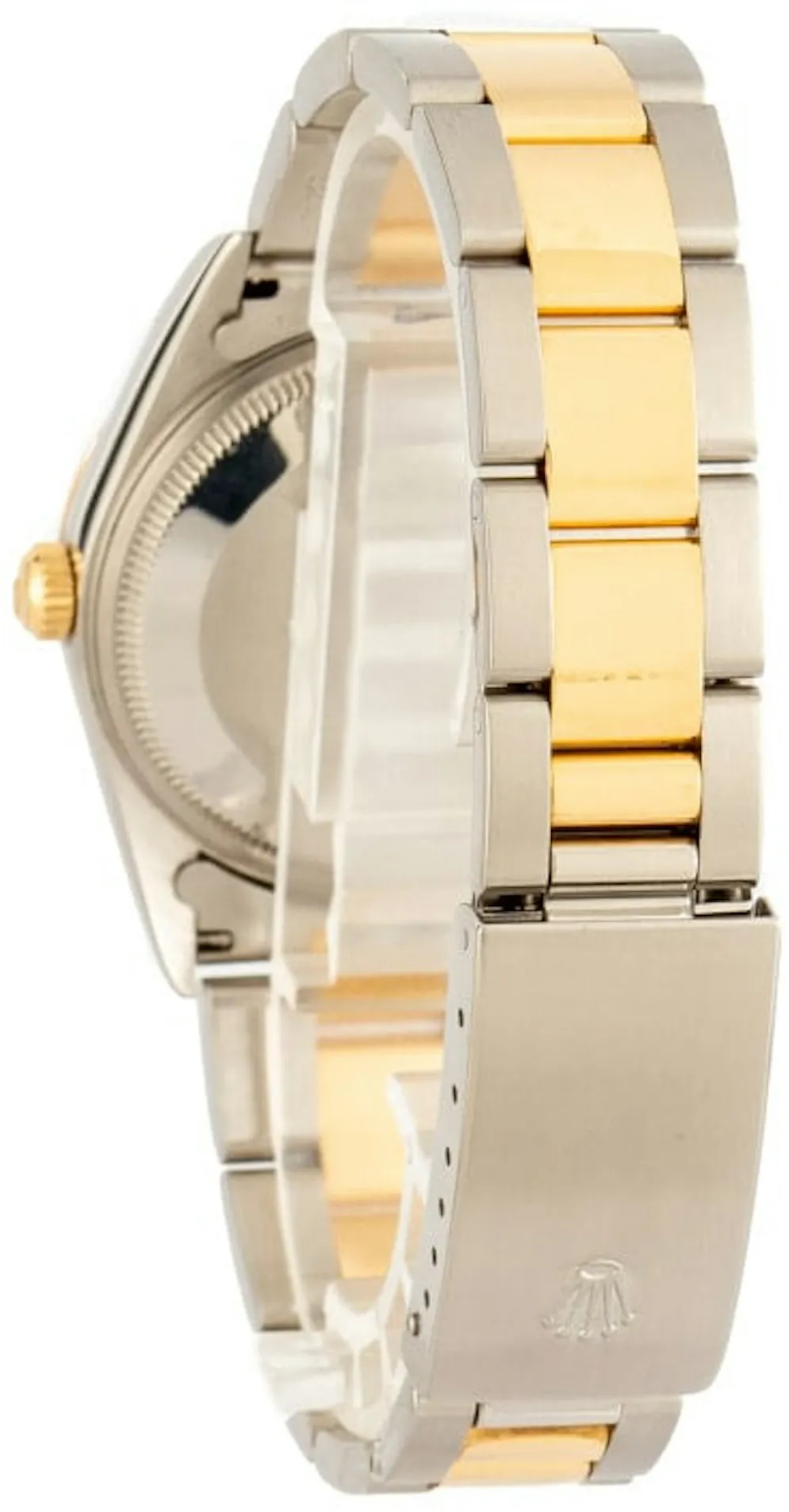 Rolex Oyster Perpetual 34 14203 36mm Yellow gold and Stainless steel Champagne 3