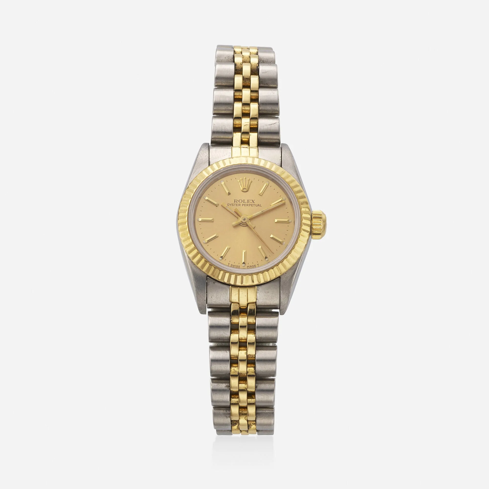 Rolex Oyster Perpetual 67193 26mm Yellow gold and Stainless steel Gold