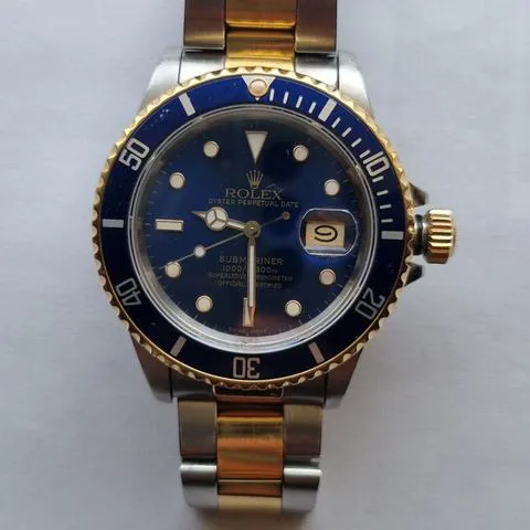 Rolex Submariner 16803 40mm Yellow gold and Stainless steel Blue 9