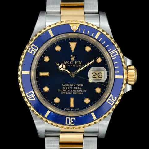 Rolex Submariner 16803 40mm Yellow gold and Stainless steel Blue