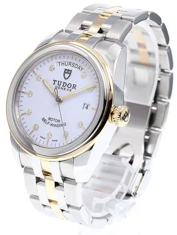 Tudor Glamour 56003 39mm YG White 1