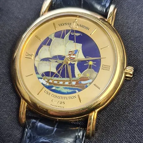 Ulysse Nardin San Marco 131-77-9 37mm Yellow gold Blue 1