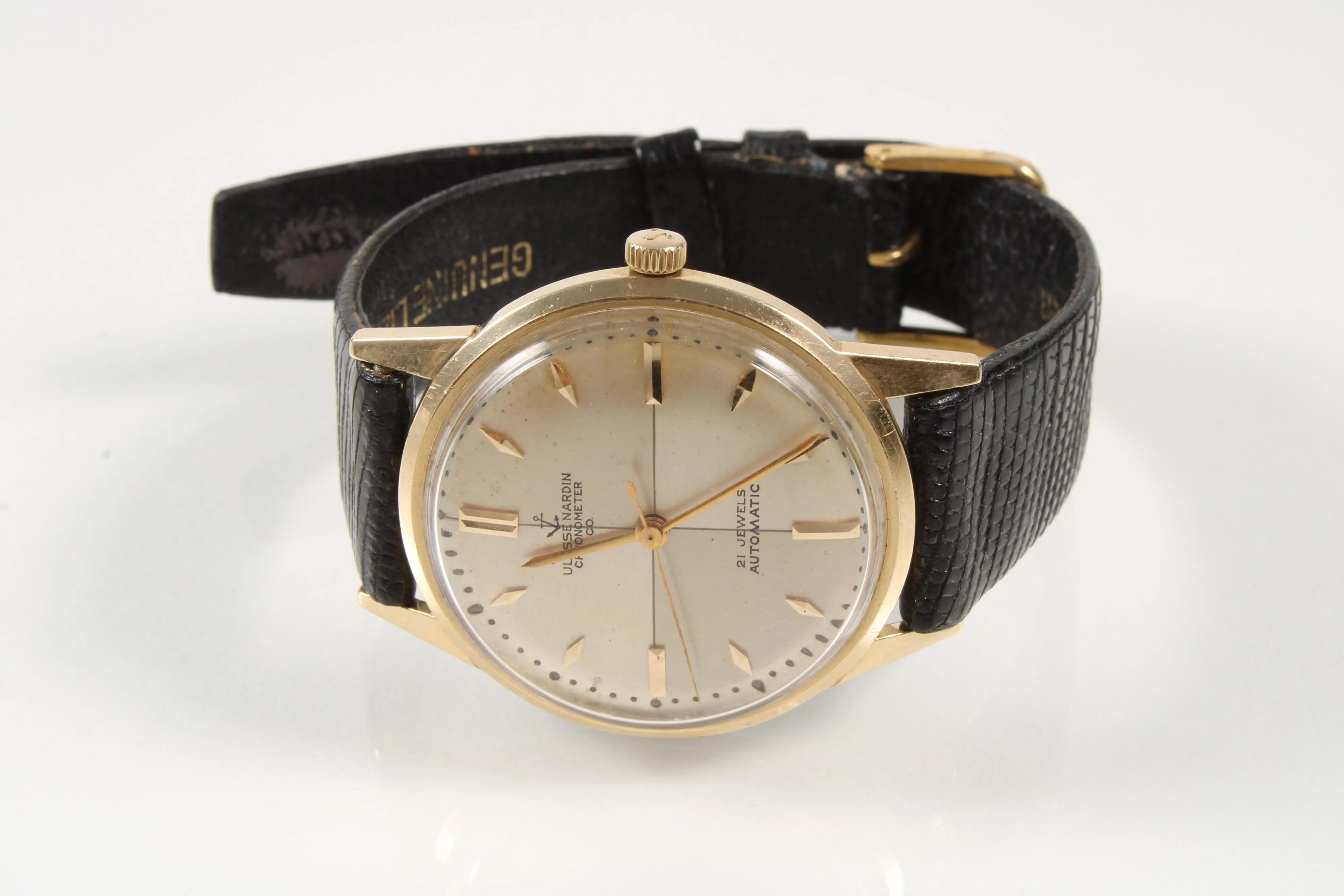 Ulysse Nardin 34mm Yellow gold Silver