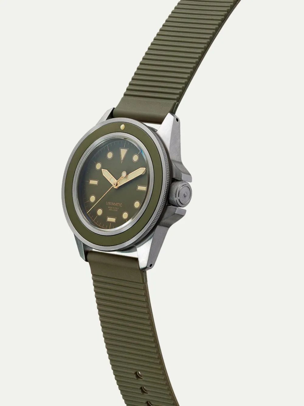 Unimatic U1S UNUWKU1S8O 40mm Stainless steel Green 1