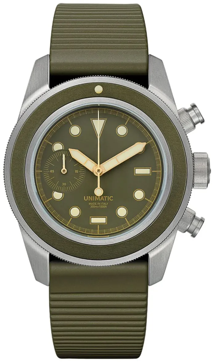 Unimatic UNUWKU38O 40mm Stainless steel Green