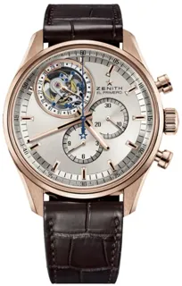 Zenith El Primero Tourbillon 18.2050.4035 Rose gold Silver