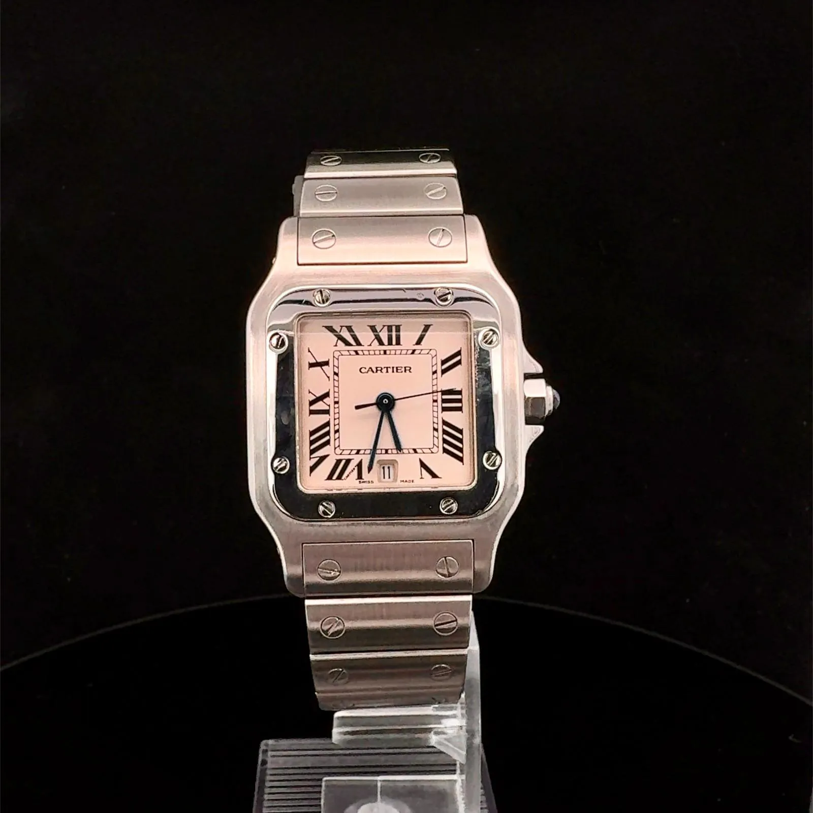 Cartier Santos Galbée 1564 29mm Stainless steel Champagne