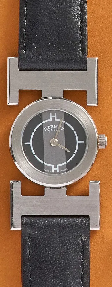 Hermès Paprika 22mm Black and Gray