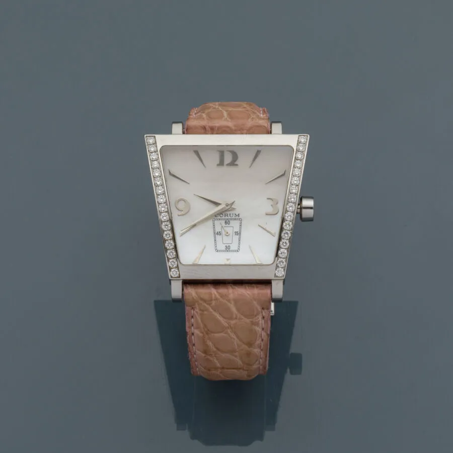 Corum Trapèze 40mm Stainless steel and Diamond White Mother of Pearl