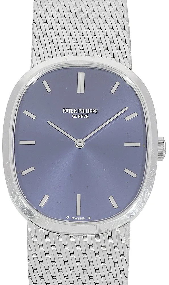 Patek Philippe Golden Ellipse 3748/1 28mm Yellow gold Blau