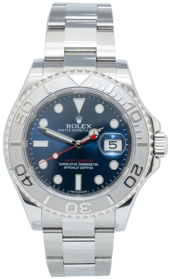 Rolex Yacht-Master 116622 40mm Platinum and Stainless steel Blue