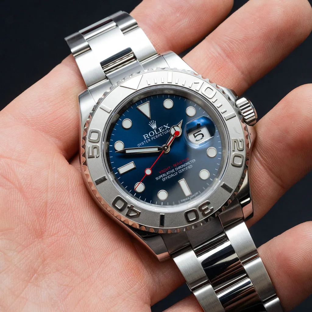 Rolex Yacht-Master 116622 40mm Platinum and Stainless steel Blue 2