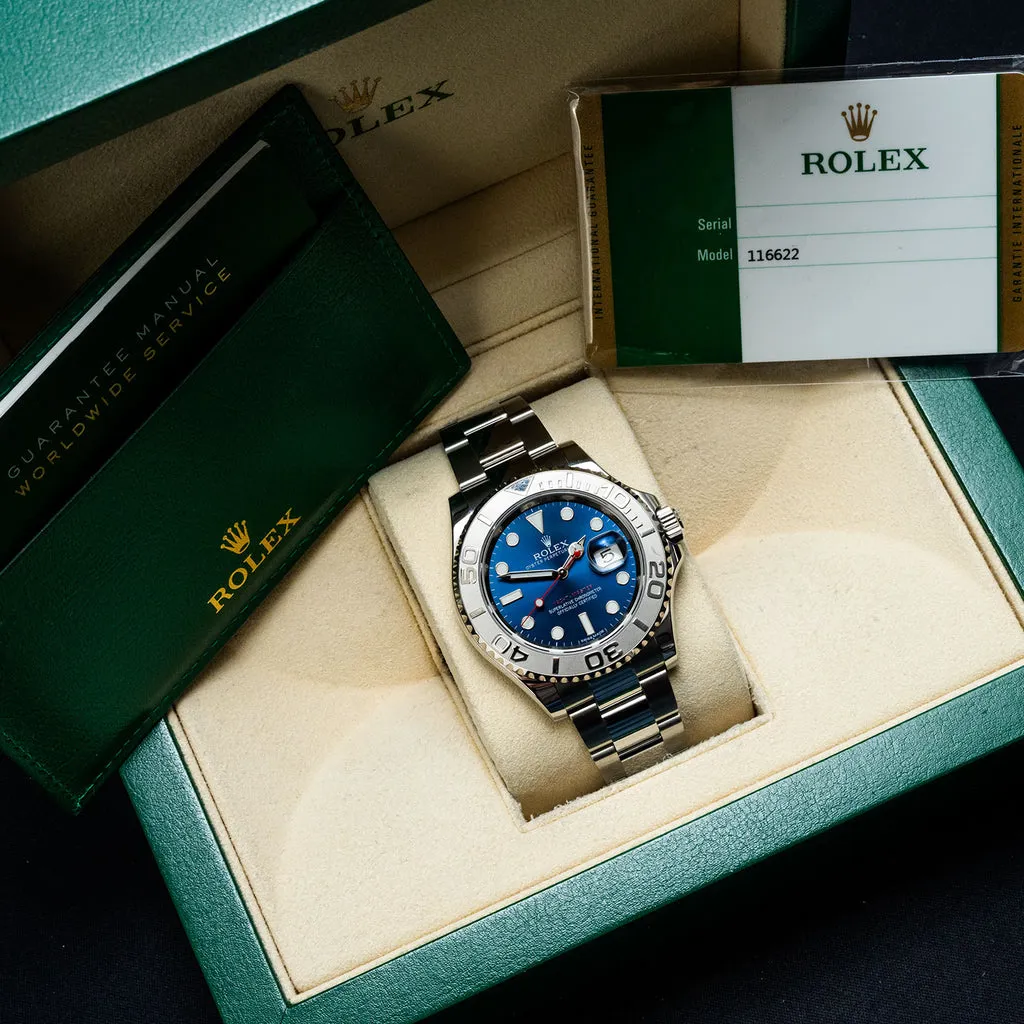 Rolex Yacht-Master 116622 40mm Platinum and Stainless steel Blue 5