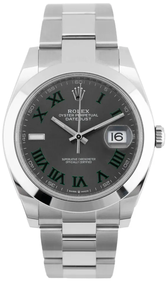 Rolex Datejust 41 126300 41mm Edelstahl Grau