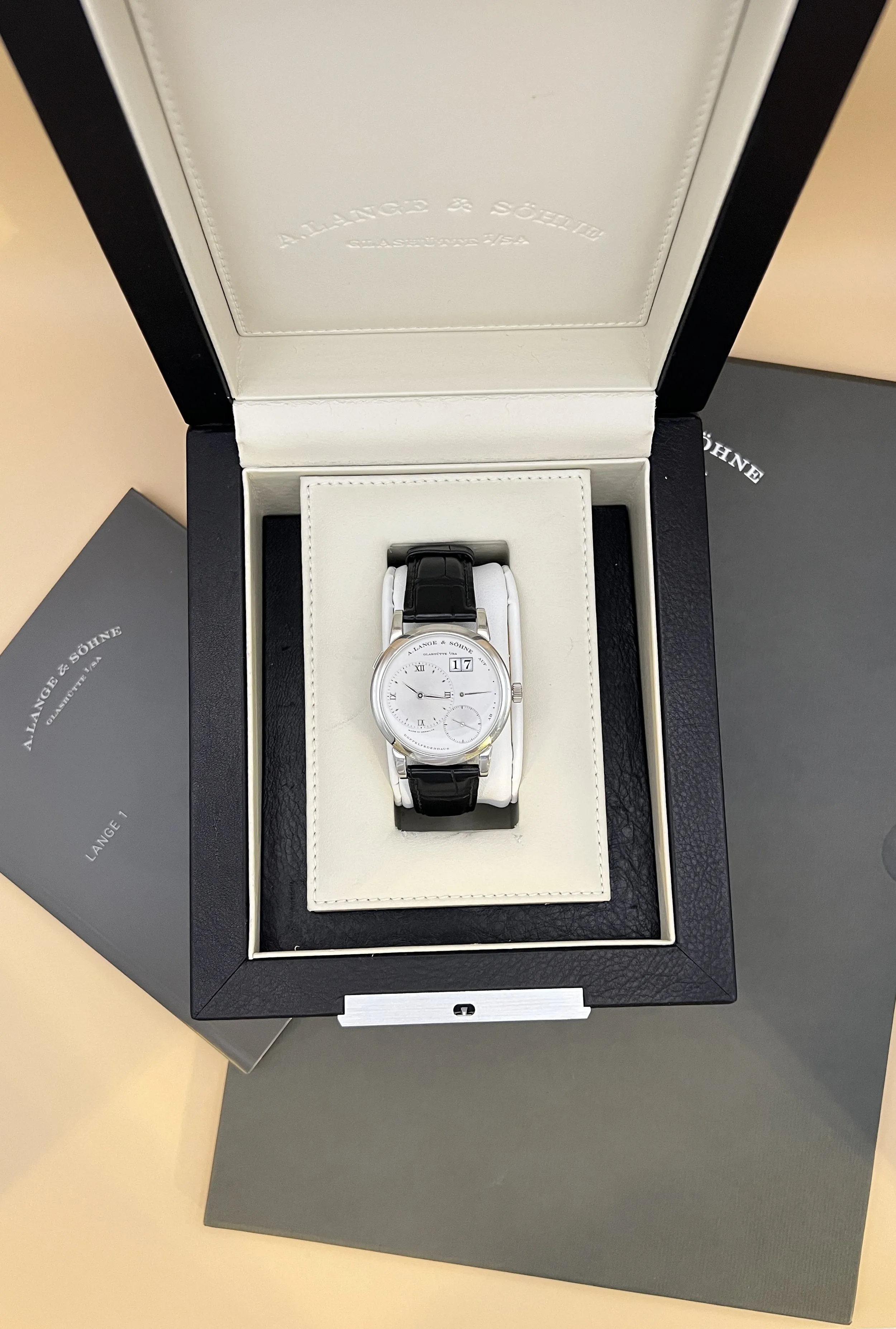 A. Lange & Söhne Lange 1 101.025 38.5mm Platinum Silver 1