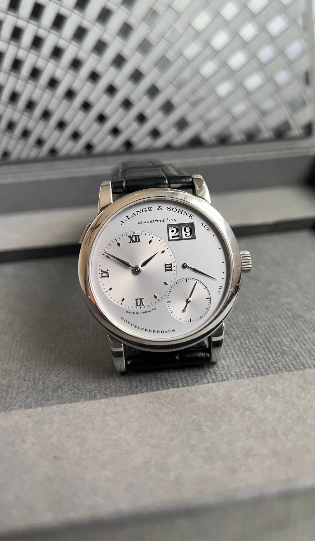 A. Lange & Söhne Lange 1 101.025 38.5mm Platinum Silver 2