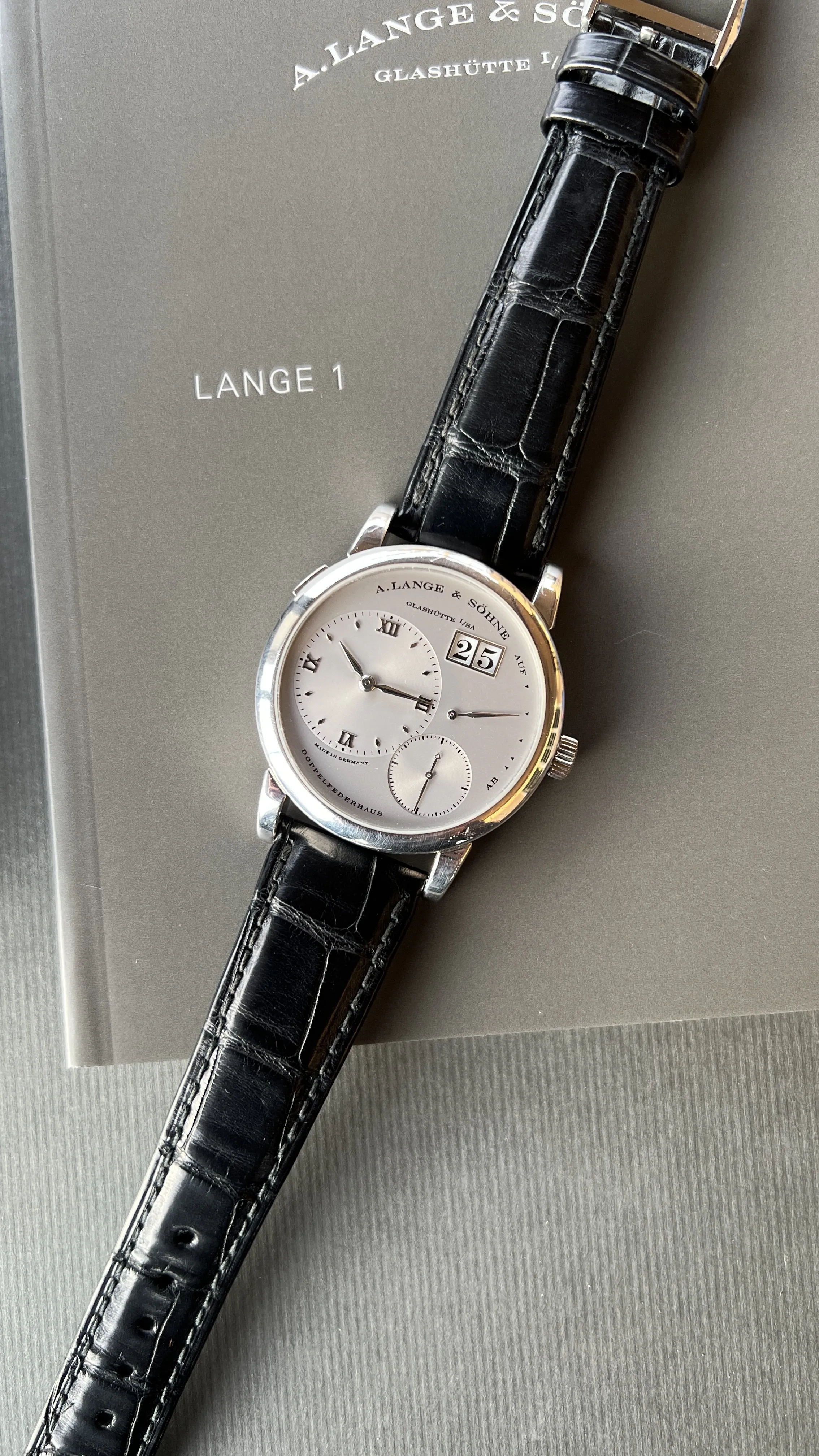 A. Lange & Söhne Lange 1 101.025 38.5mm Platinum Silver 6