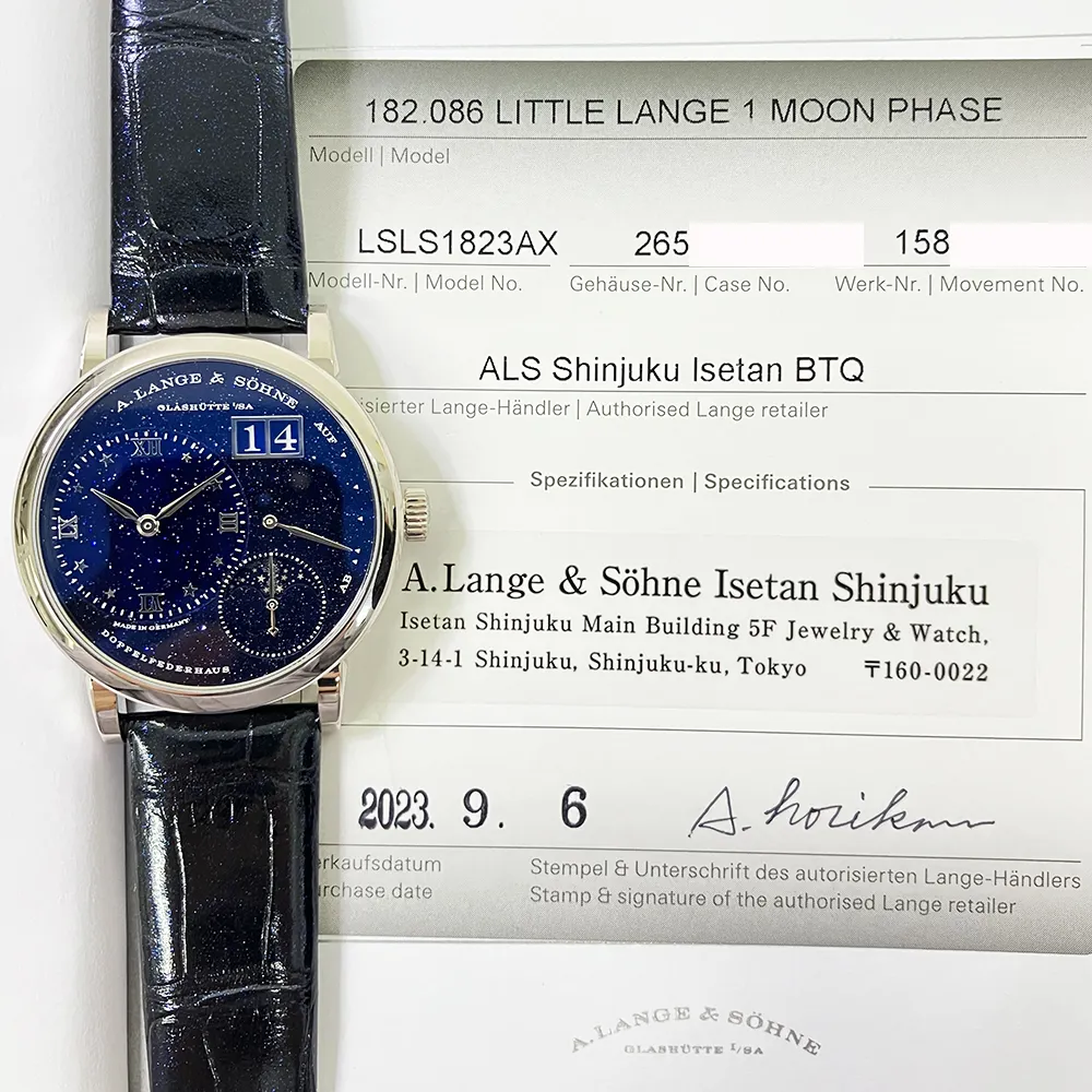 A. Lange & Söhne Lange 1 182.086 36mm White gold Blue
