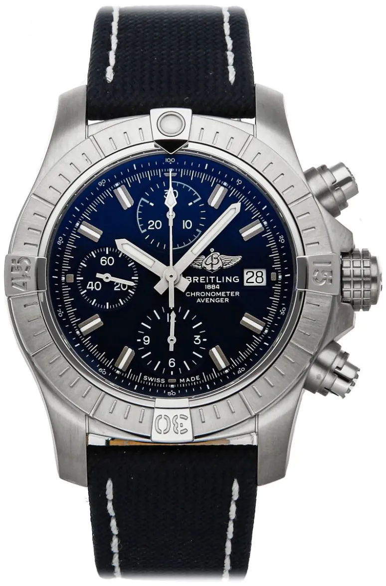 Breitling Avenger A13385101C1X1 43mm Stainless steel Blue