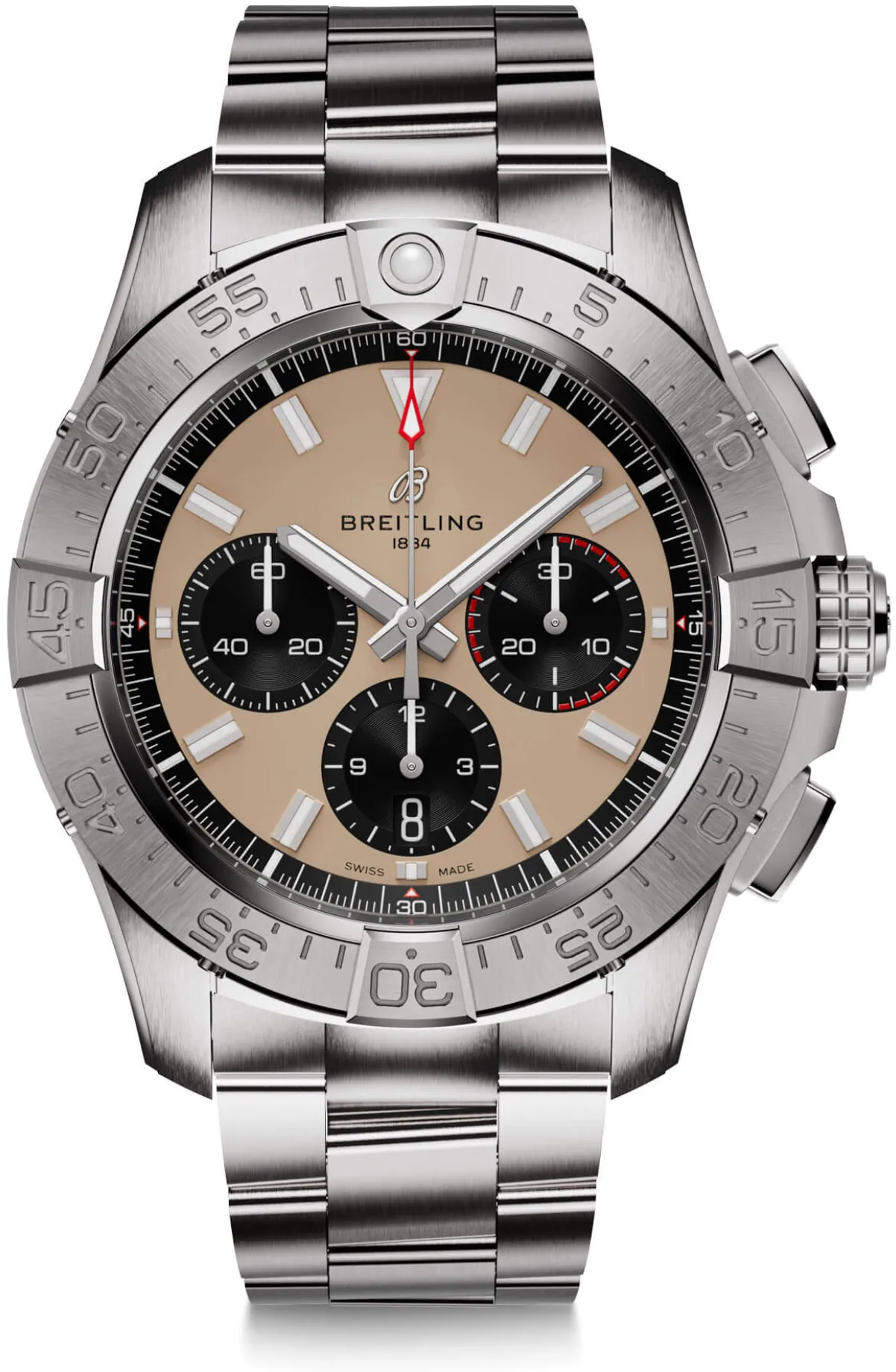 Breitling Avenger AB0147101A1A1 44mm Stainless steel Beige