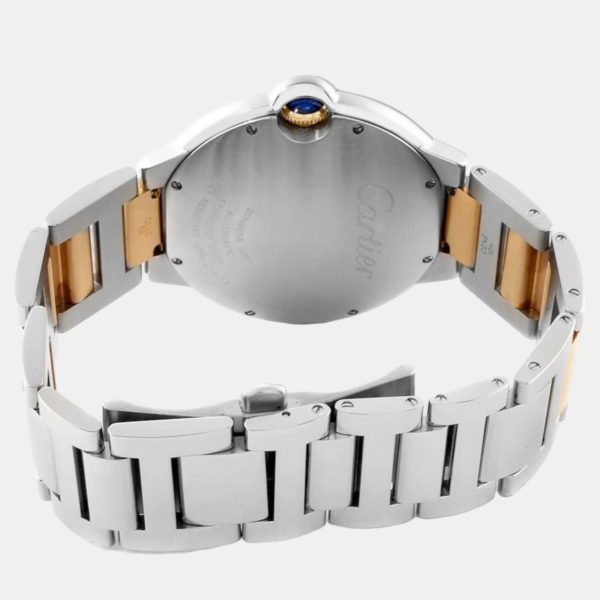 Cartier Ballon Bleu W69009Z3 Yellow gold and Stainless steel and 18k yellow gold Silver 4