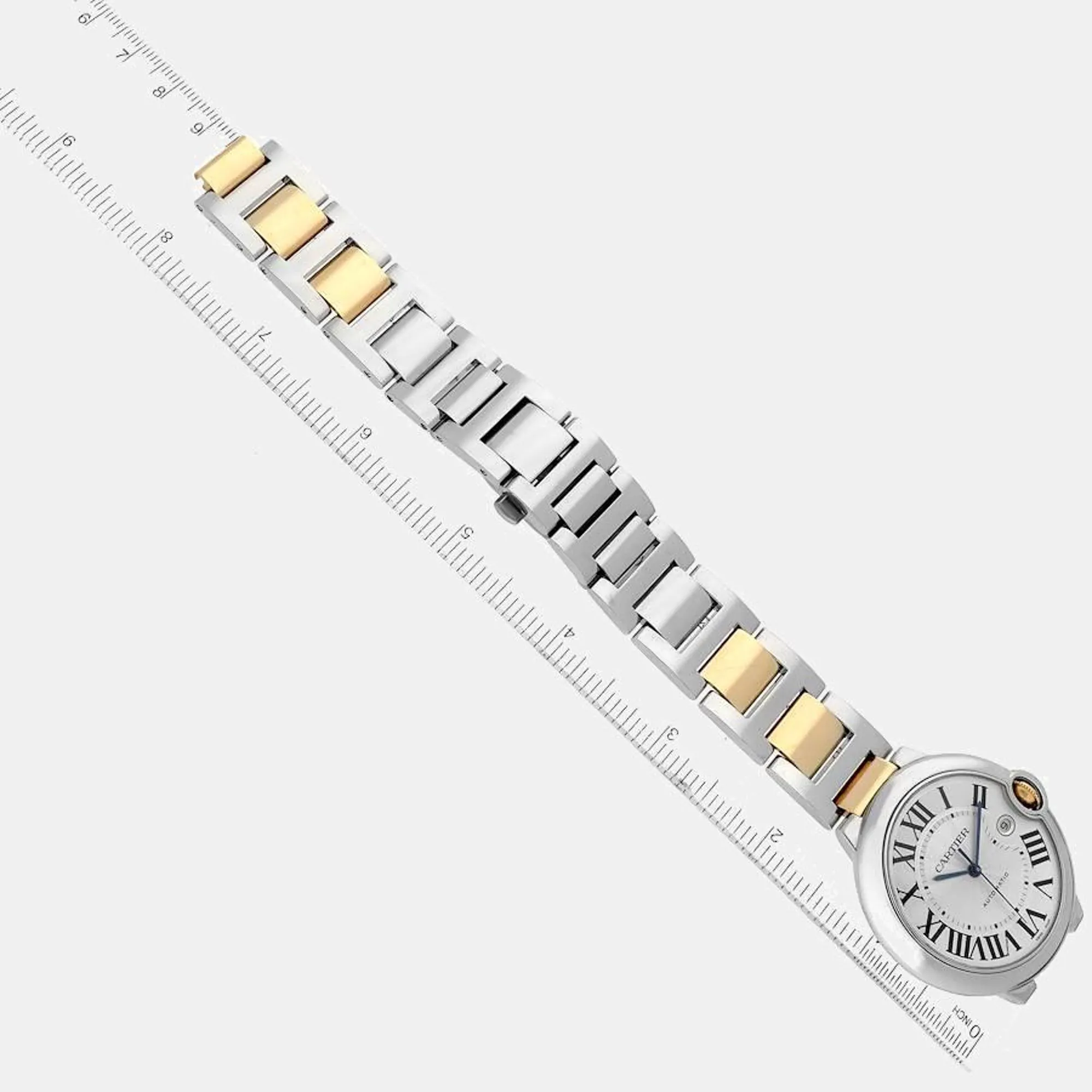 Cartier Ballon Bleu W69009Z3 Yellow gold and Stainless steel and 18k yellow gold Silver 7