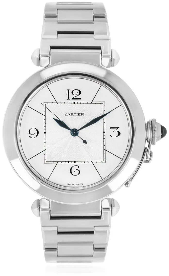 Cartier Pasha W30187M9 42mm White gold Silver