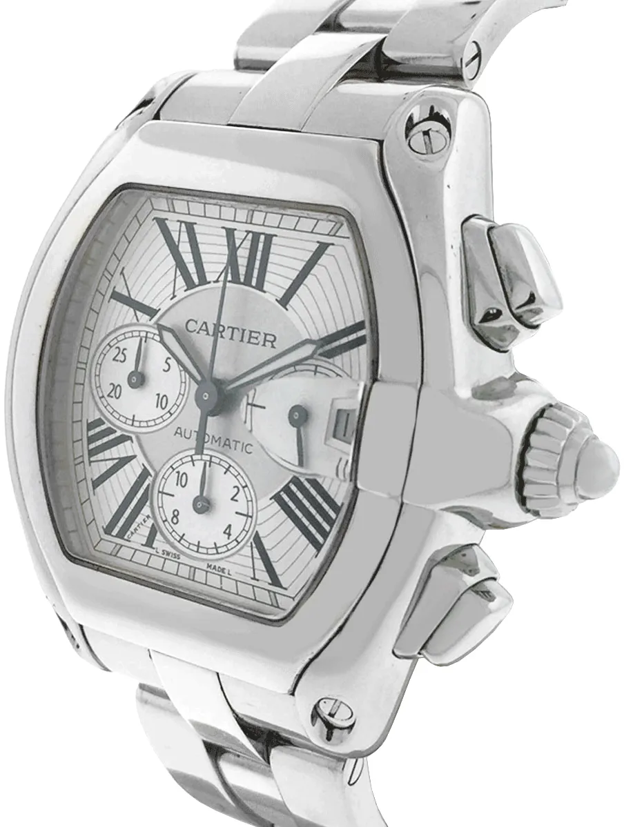 Cartier Roadster 2618 43mm Stainless steel White 3